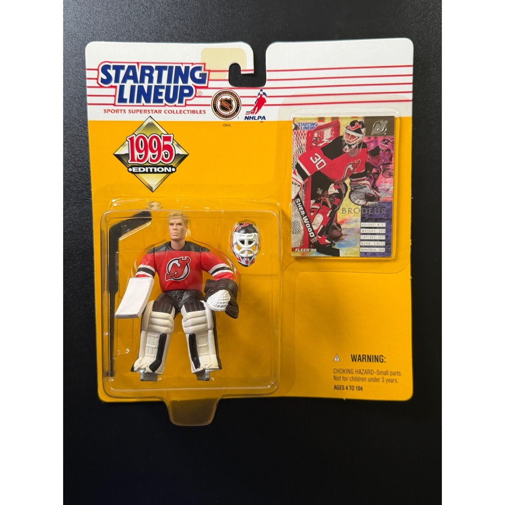 1995 Starting Lineup Martin Brodeur New Jersey Devils NHL Figure Kenner Sealed